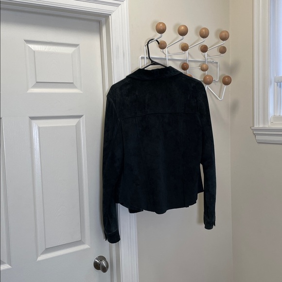 Danier - Classic Y2K 90s Suede Jacket - Black - L - Picture 6 of 10
